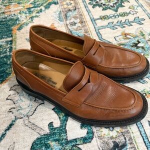 Brown Italian Leather Men’s Loafers from Saks Fifth Avenue size 10